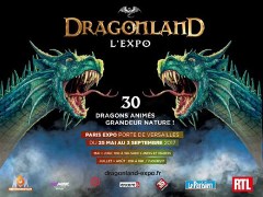 Exposition Dragonland, sur les dragons a Paris, en tete des ventes de la Fnac