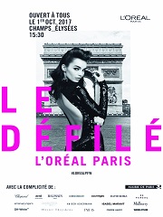 L Oreal Paris organise un defile mode et beaute aux Champs Elysees