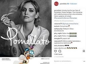 Pomellato : Chiara Ferragni, la styliste et blogueuse devient ambassadrice