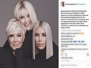 Kim Kardashian, kit de correcteurs devoile par la patronne de KKW Beauty