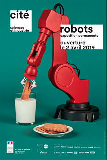 Exposition sur les robots a la cite des sciences, robot humanoide et atelier robotique