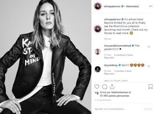 Karl Lagerfeld stylise par Olivia Palermo : le grand couturier et l influenceuse americaine s associent pour une collection