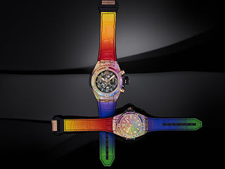 Hublot Big Bang, les montres de l horloger suisse avec un arc en ciel