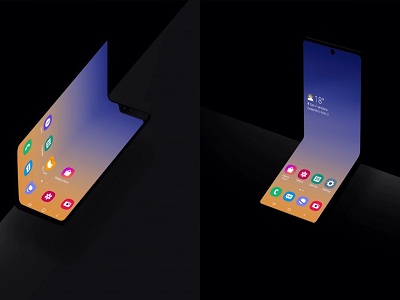 Le « Galaxy Z Flip » est sorti début février 2020 © Courtesy of Samsung