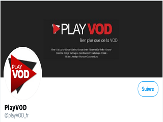 page de playvod sur twitter