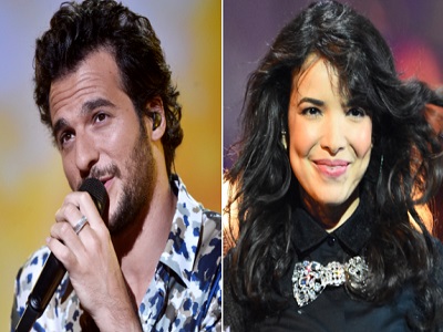 Amir lancera bientôt le clip de « Carrousel » avec Indila © Montage Pure Charts / Bestimage / Abaca