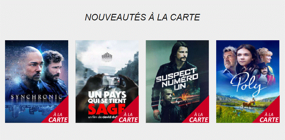 les nouveaux films sur PlayVOD