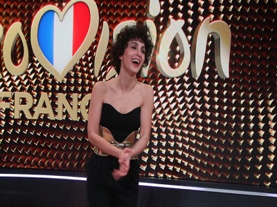 L’interprète de « Voilà » au concours musical Eurovision © TDS/Perusseau/Bestimage