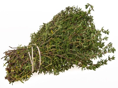 une botte de thym, herbe aromatique santé