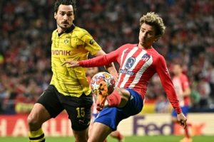 Antoine Griezmann sous les couleurs de l'Atlético Madrid