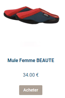 Mules femme bleu blanc rouge