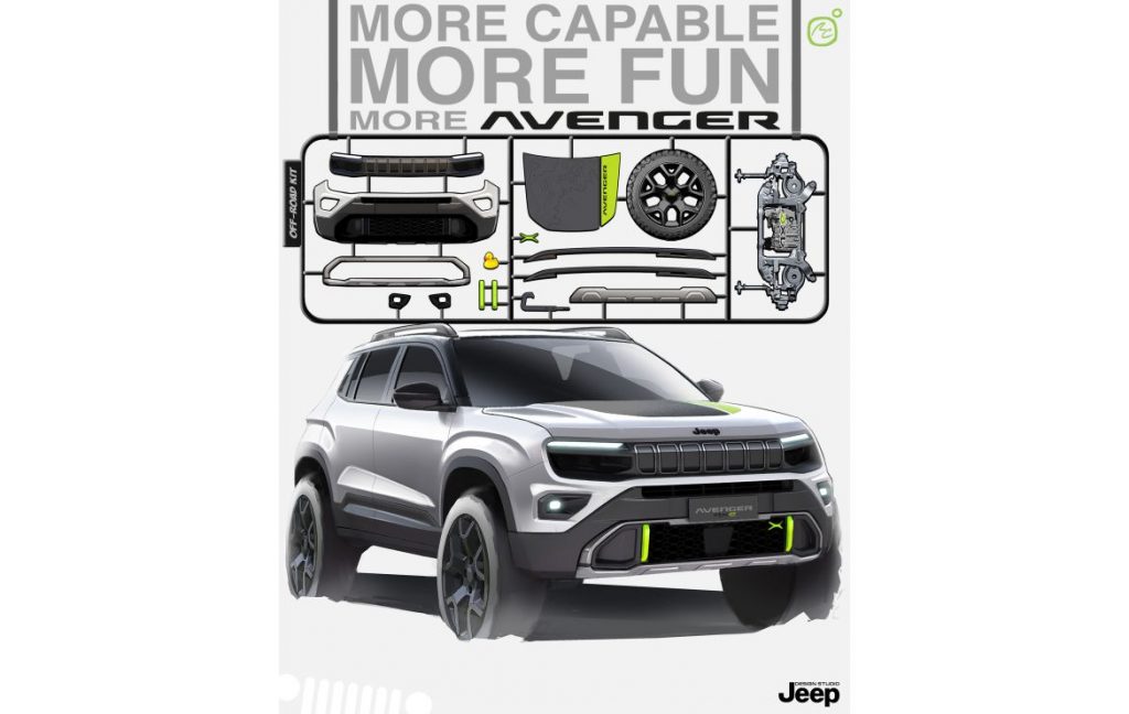 Jeep Avenger 4xe SUV hybride tout-terrain design robuste