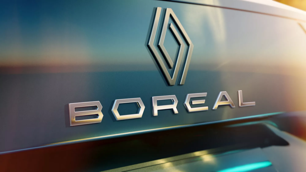 Arriere du Renault Boreal, SUV technologique au design statutaire