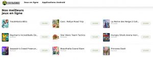 Les jeux disponibles sur Mobijeux